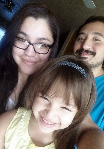 DMS student Miranda Reveles and family