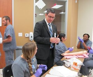 Respiratory Therapy Program Director gives students more than a gentle push in the right direction